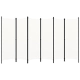Kambario pertvara, 6 dalių, baltos spalvos, 300x180cm