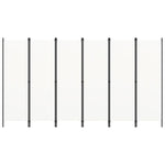 Kambario pertvara, 6 dalių, baltos spalvos, 300x180cm
