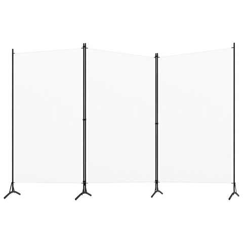 Kambario pertvara, 3 dalių, baltos spalvos, 260x180cm, audinys
