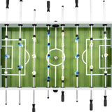 Stalo futbolo stalas, baltas, 140x74,5x87,5cm, plienas, 60kg