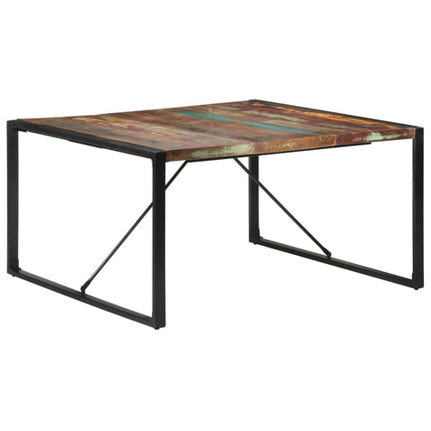 Valgomojo stalas, 140x140x75cm, perdirbtos medienos masyvas