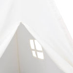 Vaikiška tipi palapinė, balta, 120x120x150cm, persiko oda