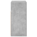 Šoninė spintelė su LED apšvietimu, betono pilka, 80x35x75cm