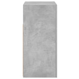 Šoninė spintelė su LED apšvietimu, betono pilka, 80x35x75cm