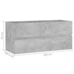 Spintelė praustuvui, betono, 100x38,5x45cm, apdirbta mediena