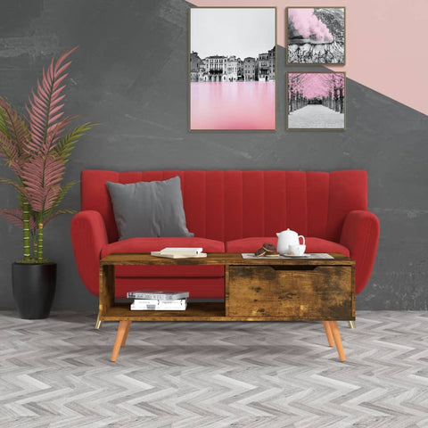 Kavos staliukas, dūminio ąžuolo, 100x49,5x43cm, mediena