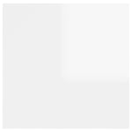 Sieninės TV spintelės, 2vnt., baltos, 30,5x30x30cm, blizgios