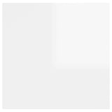 Sieninės TV spintelės, 2vnt., baltos, 30,5x30x30cm, blizgios
