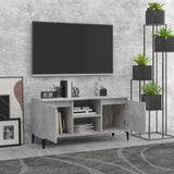 TV spintelė su metalinėmis kojelėmis, pilka, 103,5x35x50cm