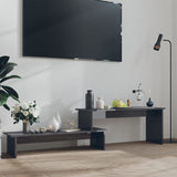 Televizoriaus spintelė, pilka, 180x30x43cm, apdirbta mediena