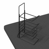 Žaidimų stalas su LED ir Z kojelėmis, juodas, 110x60x75cm
