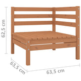Dvivietė sodo sofa, medaus rudos spalvos, pušies masyvas