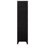 Persirengimo spintelė, juodos spalvos, 90x45x180cm, plienas