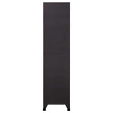 Persirengimo spintelė, antracito/balta, 90x45x180cm, plienas