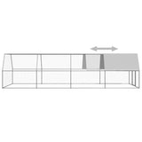Lauko narvas viščiukams, 3x8x2m, galvanizuotas plienas