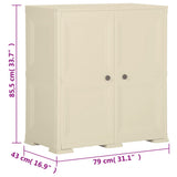 Plastikinė spintelė, angoros, 79x43x85,5cm, medienos dizaino