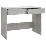 Rašomasis stalas, betono, 101x50x76,5cm, apdirbta mediena