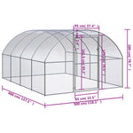 Lauko narvas viščiukams, 3x4x2m, galvanizuotas plienas