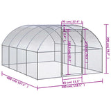 Lauko narvas viščiukams, 3x4x2m, galvanizuotas plienas