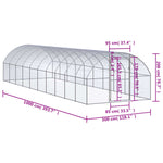 Lauko narvas viščiukams, 3x10x2m, galvanizuotas plienas
