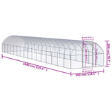 Lauko narvas viščiukams, 3x16x2m, galvanizuotas plienas