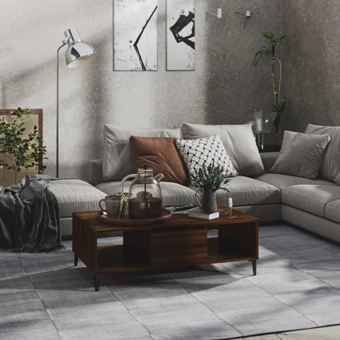 Kavos staliukas, rudas spalvos, 103,5x60x35cm, apdirbta mediena