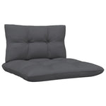 Keturvietė sodo sofa su antracito pagalvėlėmis, pušies masyvas
