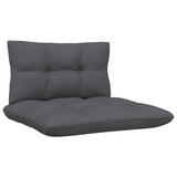 Keturvietė sodo sofa su antracito pagalvėlėmis, pušies masyvas