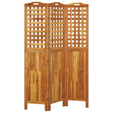 Kambario pertvara, 3 segmentai, 121,5x2x180cm, akacijos masyvas