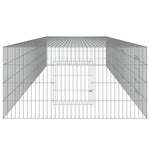 Triušių narvas, 4 segmentai, 433x109x54cm, galvanizuota geležis