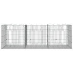Triušių narvas, 3 segmentai, 163x79x54cm, galvanizuota geležis
