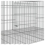 Triušių narvas, 6 segmentai, 327x79x54cm, galvanizuota geležis
