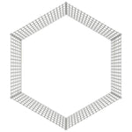 Aptvaras gyvūnams, 6 segmentai, 54x60cm, galvanizuota geležis