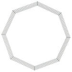 Aptvaras gyvūnams, 8 segmentai, 54x60cm, galvanizuota geležis