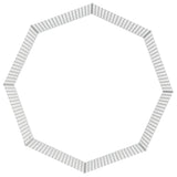 Aptvaras gyvūnams, 8 segmentai, 54x60cm, galvanizuota geležis