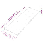 Batavia suoliukas su antracito pagalvėle, 150cm, tikmedis