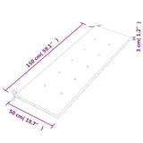 Batavia suoliukas su antracito pagalvėle, 150cm, tikmedis