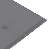 Batavia suoliukas su pilka pagalvėle, 150cm, tikmedžio mediena