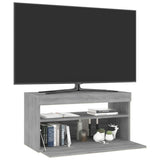 Televizoriaus spintelė su LED apšvietimu, pilka, 75x35x40cm