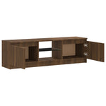 TV spintelė su LED apšvietimu, ruda ąžuolo, 120x30x35,5cm