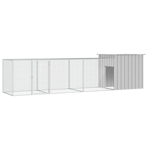 Narvas viščiukams, pilkas, 400x91x100cm, galvanizuotas plienas