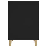 Rašomasis stalas, juodos spalvos, 140x50x75cm, apdirbta mediena