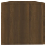 Sieninė spintelė, ruda ąžuolo, 100x36,5x35cm, apdirbta mediena