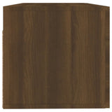 Sieninė spintelė, ruda ąžuolo, 100x36,5x35cm, apdirbta mediena