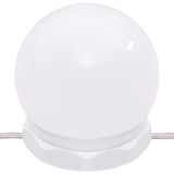 Kosmetinio staliuko komplektas su LED, baltas, apdirbta mediena