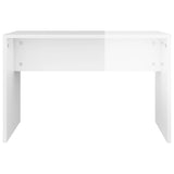 Kosmetinio staliuko komplektas, baltas, 86,5x35x136cm, blizgus