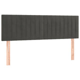 Galvūgaliai, 2vnt., tamsiai pilki, 72x5x78/88cm, aksomas