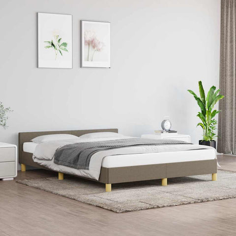 Lovos rėmas be čiužinio, taupe spalvos, 140x190cm, audinys