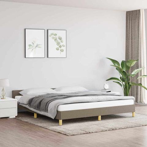 Lovos rėmas be čiužinio, taupe spalvos, 160x200cm, audinys