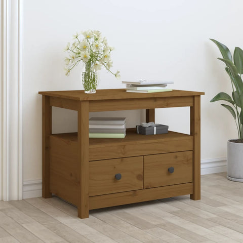 Kavos staliukas, medaus rudas, 71x49x55cm, pušies masyvas